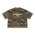 Unisex Specimen Fit Boxy Camo Print T-Shirt