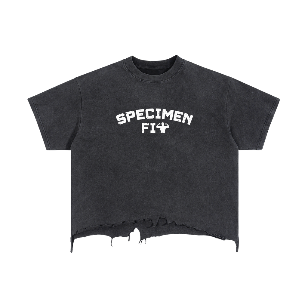Specimen Fit Boxy Distressed T-Shirt