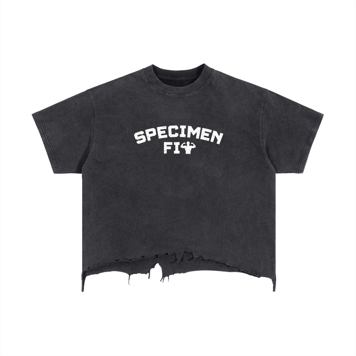 Specimen Fit Boxy Distressed T-Shirt