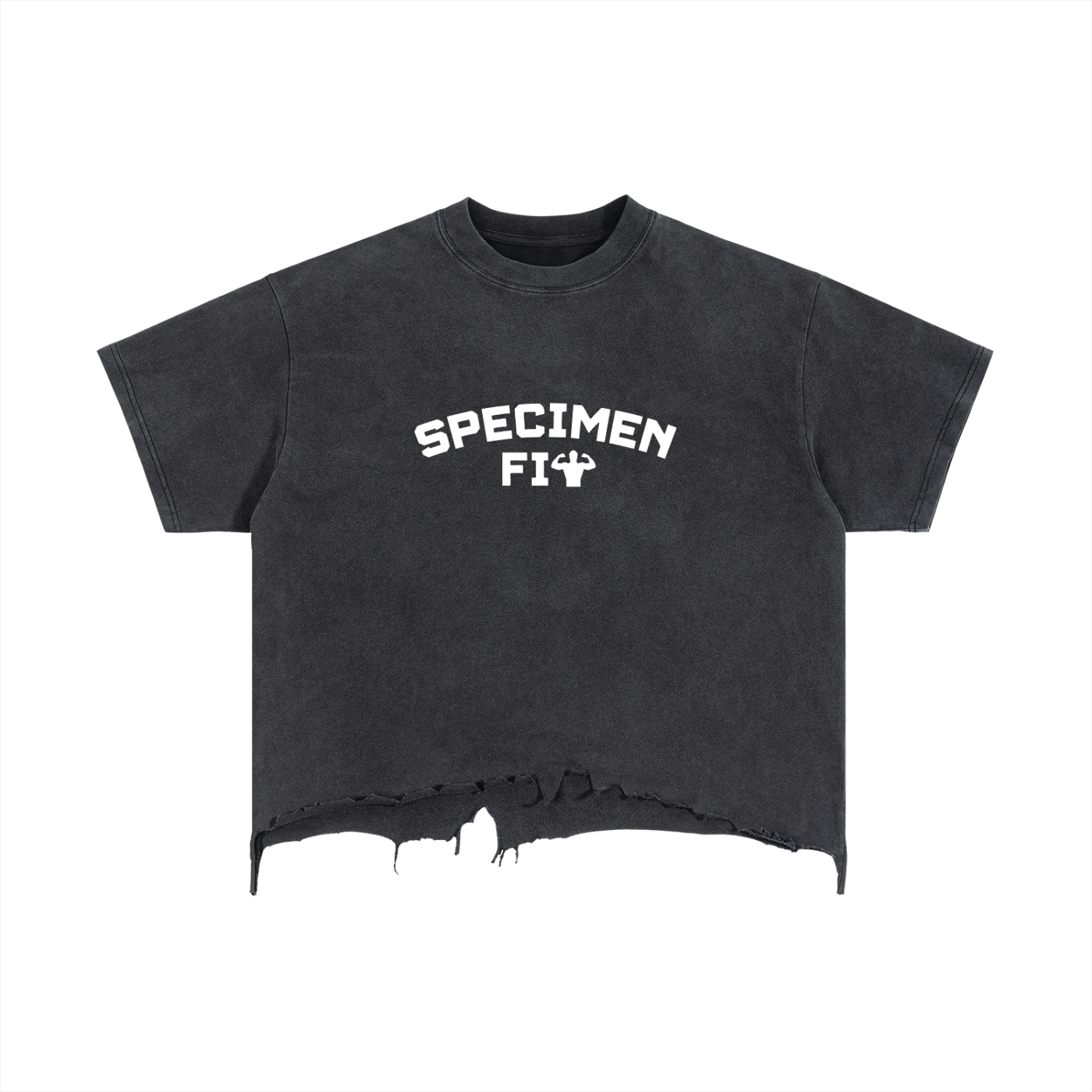 Specimen Fit Boxy Distressed T-Shirt