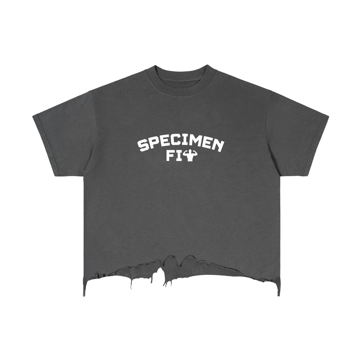 Specimen Fit Boxy Distressed T-Shirt