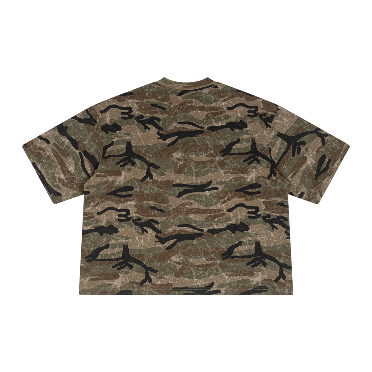 Unisex Specimen Fit Boxy Camo Print T-Shirt